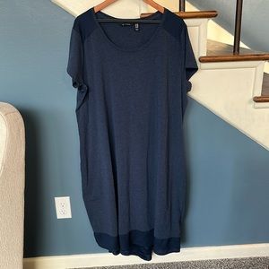 H by Halston blue cotton dress